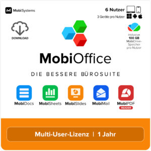 MobiOffice Multi-User kaufen 6 Nutzer Windows macOS Android iOS