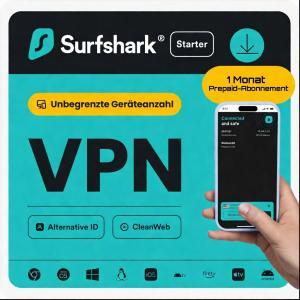 Surfshark VPN Starter kaufen unbegrenzte Geräte Windows macOS