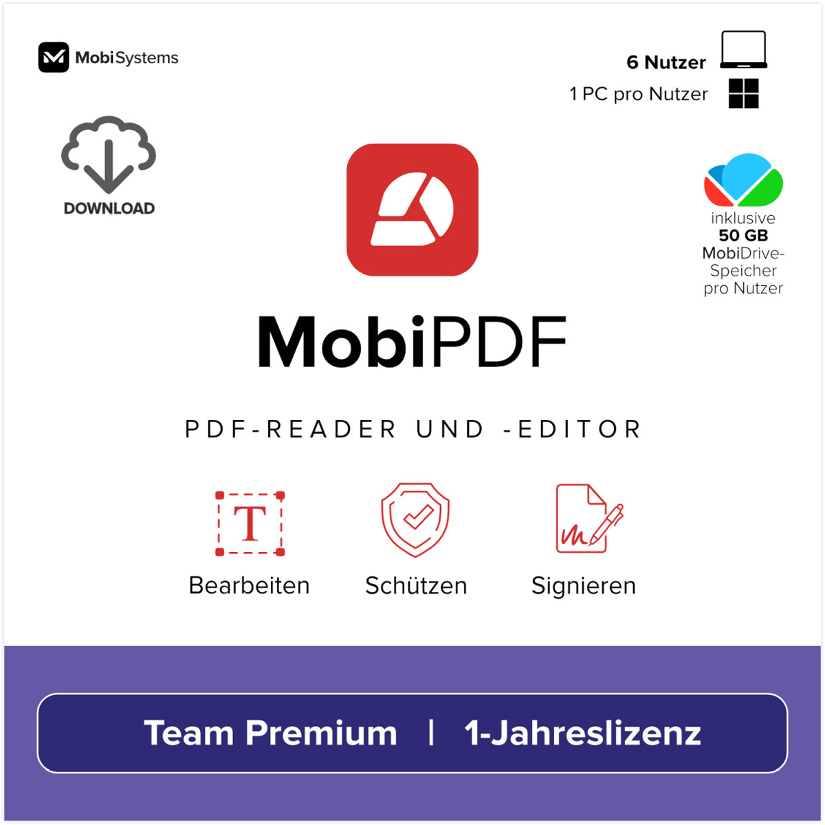 MobiPDF Team Premium kaufen Windows 6 Nutzer PDF-Editor