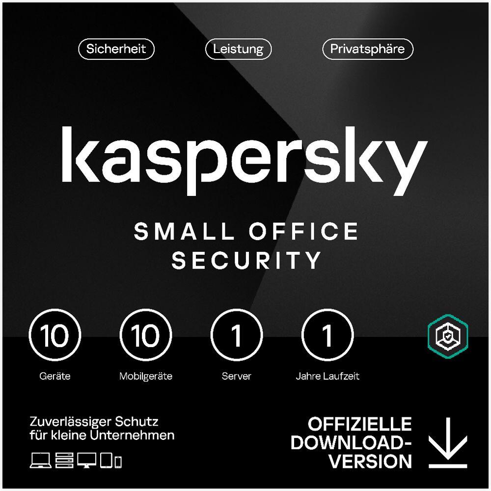Kaspersky Small Office Security | 10+10+1 | 1 Jahr | stets aktuell | ESD