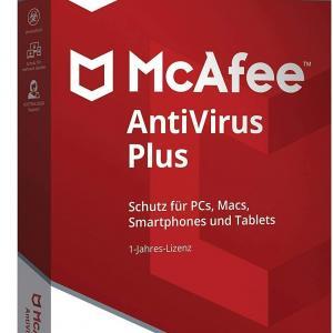 McAfee Antivirus Plus | 10 Geräte  | 1 Jahr | stets aktuell | Box