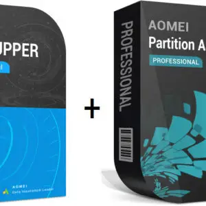 AOMEI Backupper + Partition Assistant Pro | 2 PCs | Lifetime Upgrades (Dauerlizenz) | ESD
